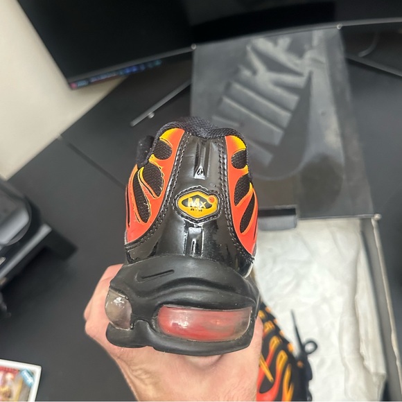 Nike Air Max 97 Plus Black Shock Orange size 9.5 - Picture 6 of 8
